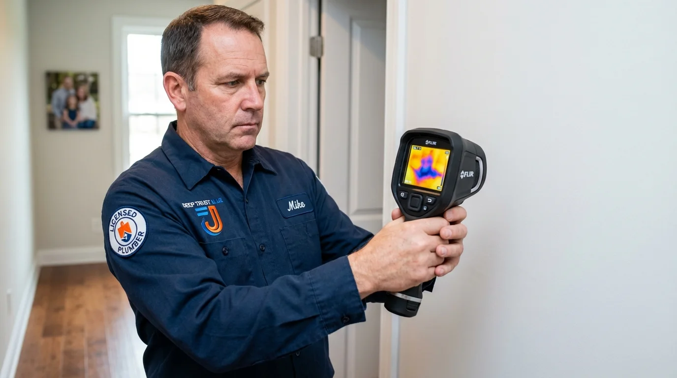 Thermal imaging leak detection by Johns Plumbing LLC in Fabens